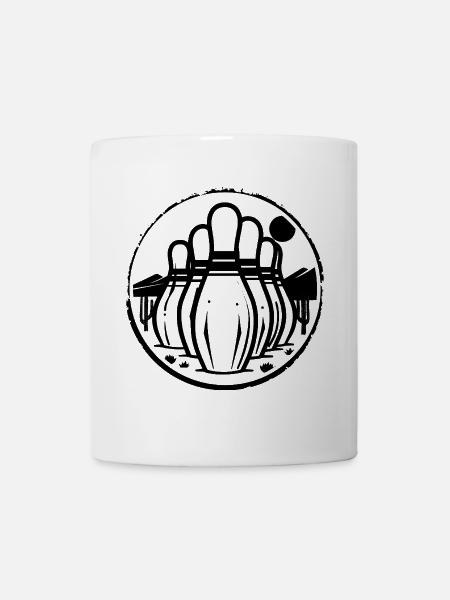 Bowling Symbol - Tasse - Weiß