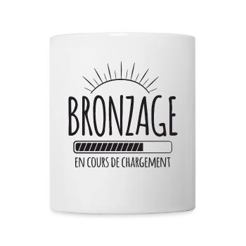 Tan Loading, Été, Vacances, Français - Mug blanc - blanc - Devant