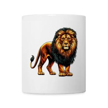 Löwe - Tasse - Weiß - Vorne