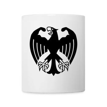 Fitness Adler mit Muskeln - Tasse - Weiß - Vorne