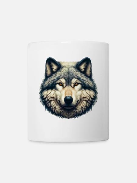 Loup - Mug blanc - blanc