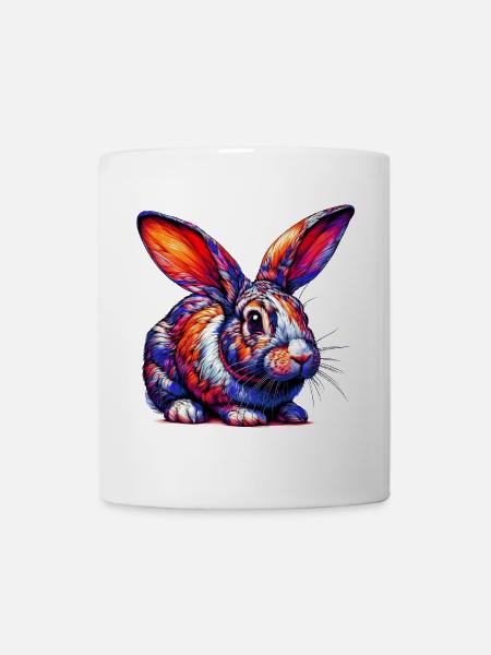 Kaninchen - Tasse - Weiß