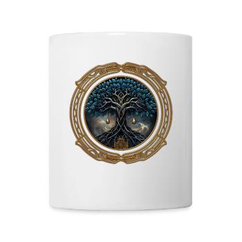 Celtic mysticism, the tree of life - Mug - white - Front