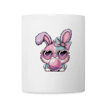 Hase Osterhase Kaugummi - Tasse - Weiß - Vorne