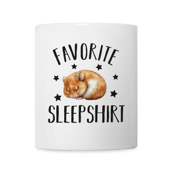 Schlafender Hamster - Tasse - Weiß - Vorne
