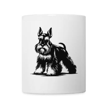 Zwergschnauzer Design – Für Schnauzer-Liebhaber - Tasse - Weiß - Vorne