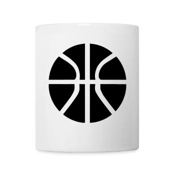 Basketball Ball - Tasse - Weiß - Vorne