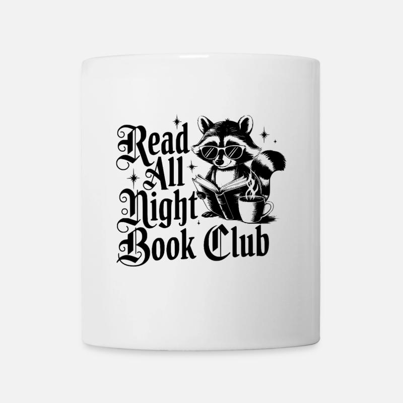 Read All Night Book Club - Tasse - Weiß