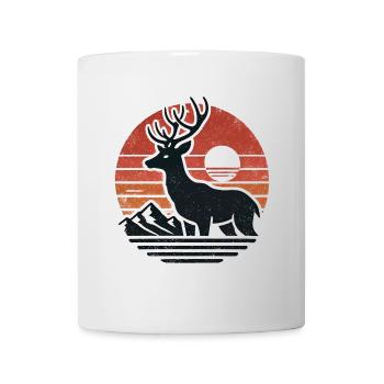 Cerf - Mug blanc - blanc - Devant