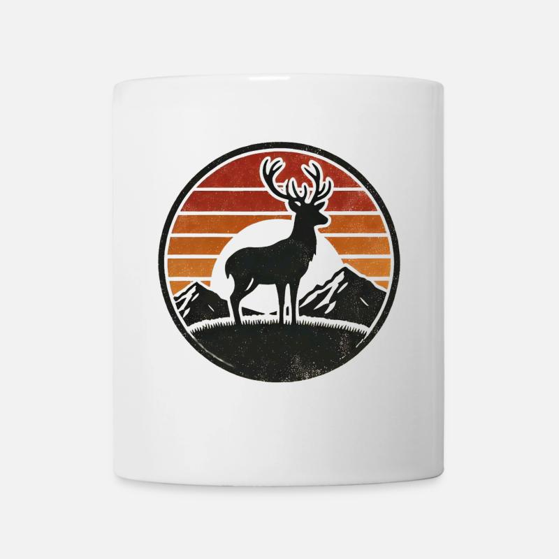 Hirsch - Tasse - Weiß