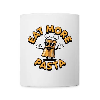 Eat more Pasta Shirt - Tasse - Weiß - Vorne