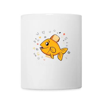 Poisson d’Avril - Orange Cartoon Fish - Mug blanc - blanc - Devant