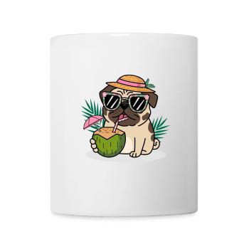 Mops - Tasse - Weiß - Vorne