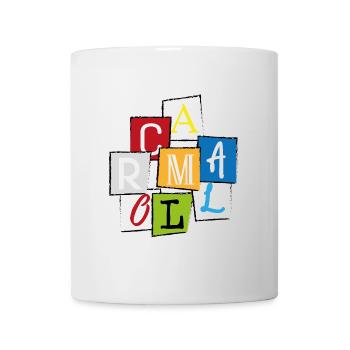 Mallorca "MLLRC" Bunte Buchstaben Collage Design - Tasse - Weiß - Vorne