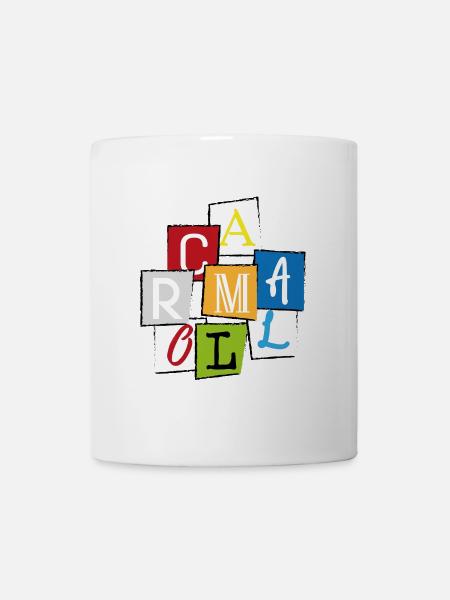 Mallorca "MLLRC" Bunte Buchstaben Collage Design - Tasse - Weiß