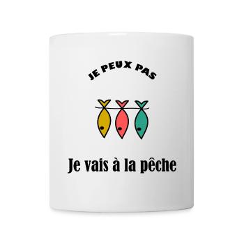 POISSON. POISSON D'AVRIL. VACANCES. ETE. HUMOUR - Mug blanc - blanc - Devant