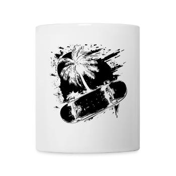 Graphismes de skateboard - Mug blanc - blanc - Devant