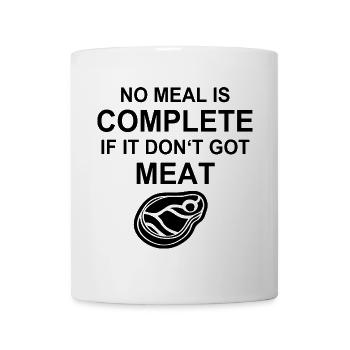 Meat Grilling BBQ Burger Steak Western Chef - Mug - white - Front