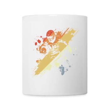 Vintage Footballspieler - Tasse - Weiß - Vorne