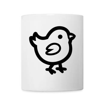 poussin - Mug blanc - blanc - Devant