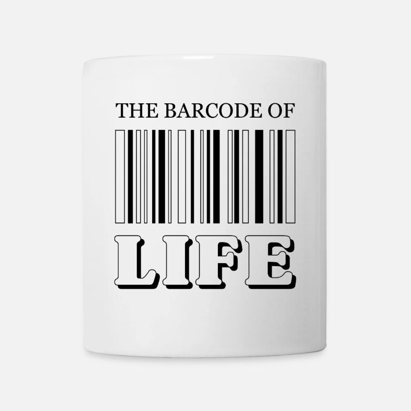 The Barcode of Life / Der Strichcode des Lebens - Tasse - Weiß