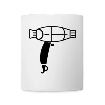 Hair dryer - Mug - white - Front