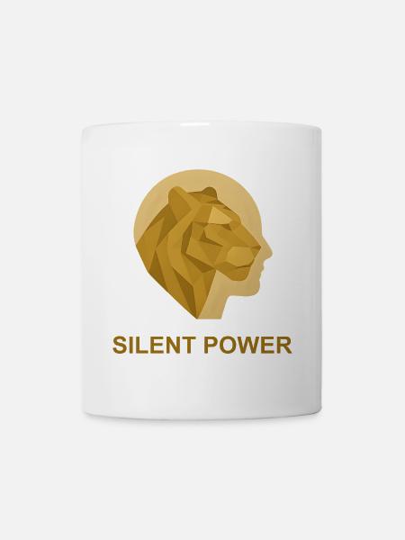 Silent Power - Tasse - Weiß