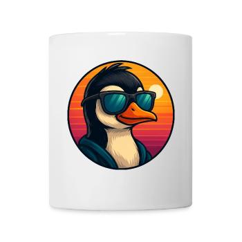 Cool Penguin Sunglasses Summer Cartoon - Mug - white - Front