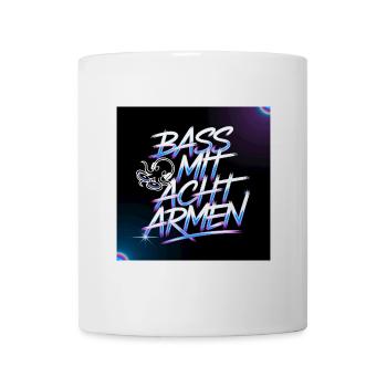 Bass MHF Acht Armen Neon Design - Tasse - Weiß - Vorne