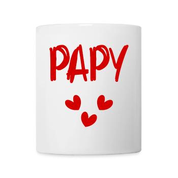PAPY. PAPA. FÊTE DES PÈRES. BONNE FÊTE PAPA - Mug blanc - blanc - Devant