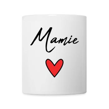 MAMIE. MAMAN. GRAND-MERE. FÊTE DES MÈRES - Mug blanc - blanc - Devant
