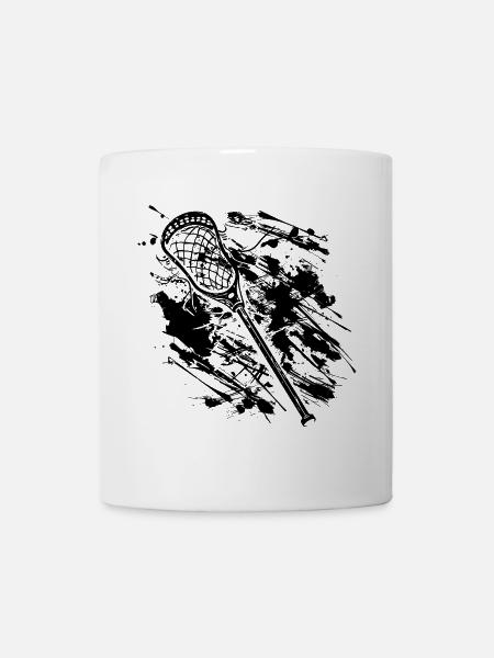Lacrosse Schläger - Tasse - Weiß