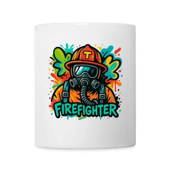 Code Rouge - Unité de lutte contre les incendies de rue - Mug blanc - blanc - Devant
