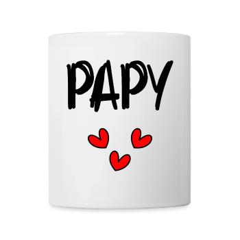 PAPY. PAPA. FÊTE DES PÈRES. BONNE FÊTE PAPA - Mug blanc - blanc - Devant