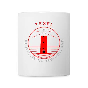 Chemise Texel Lighthouse Coordinates - Mug blanc - blanc - Devant