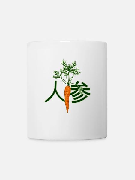 Caractère kanji japonais pour carotte - Mug blanc - blanc
