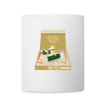 Lustige Sushi-Box zum Mitnehmen Kanji - Tasse - Weiß - Vorne