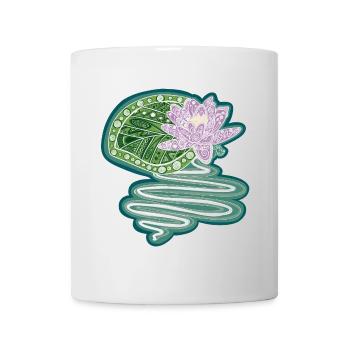 Seerose - Tasse - Weiß - Vorne