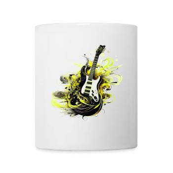 E-Gitarre Gitarre Gitarrist Musik Instrument Rock - Tasse - Weiß - Vorne