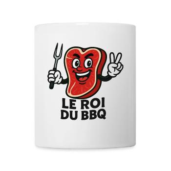 Entrecôte Le Roi du Barbecue - Mug blanc - blanc - Devant