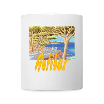 Antibes - Mug blanc - blanc - Devant