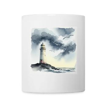 A lonely lighthouse - Mug - white - Front