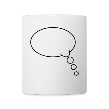 Thought Bubble Design - Mug - white - Front