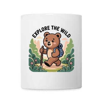 Explore the Wild Bear Illustration - Mug - white - Front