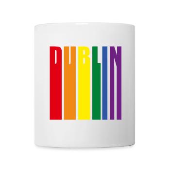 Cadeau de la fierté arc-en-ciel de Dublin - Mug blanc - blanc - Devant
