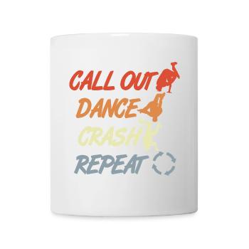 Vintage Breakdancing Zitat - Tasse - Weiß - Vorne