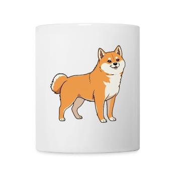 Chien Shiba Inu - Mug blanc - blanc - Devant