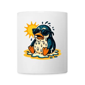 Sunny Summer Penguin with Sunglasses - Mug - white - Front