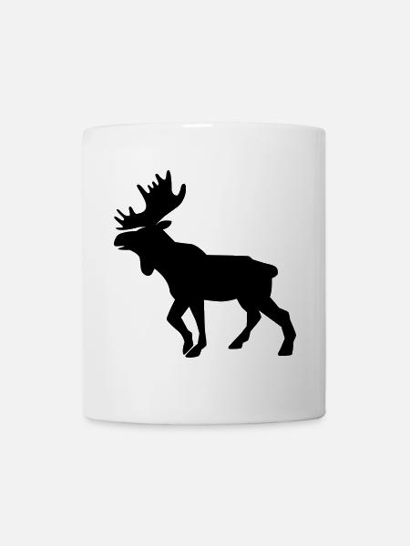 Moose - Tasse - Weiß