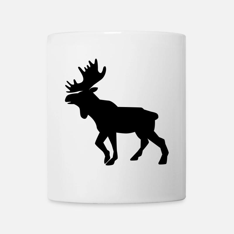 Moose - Tasse - Weiß